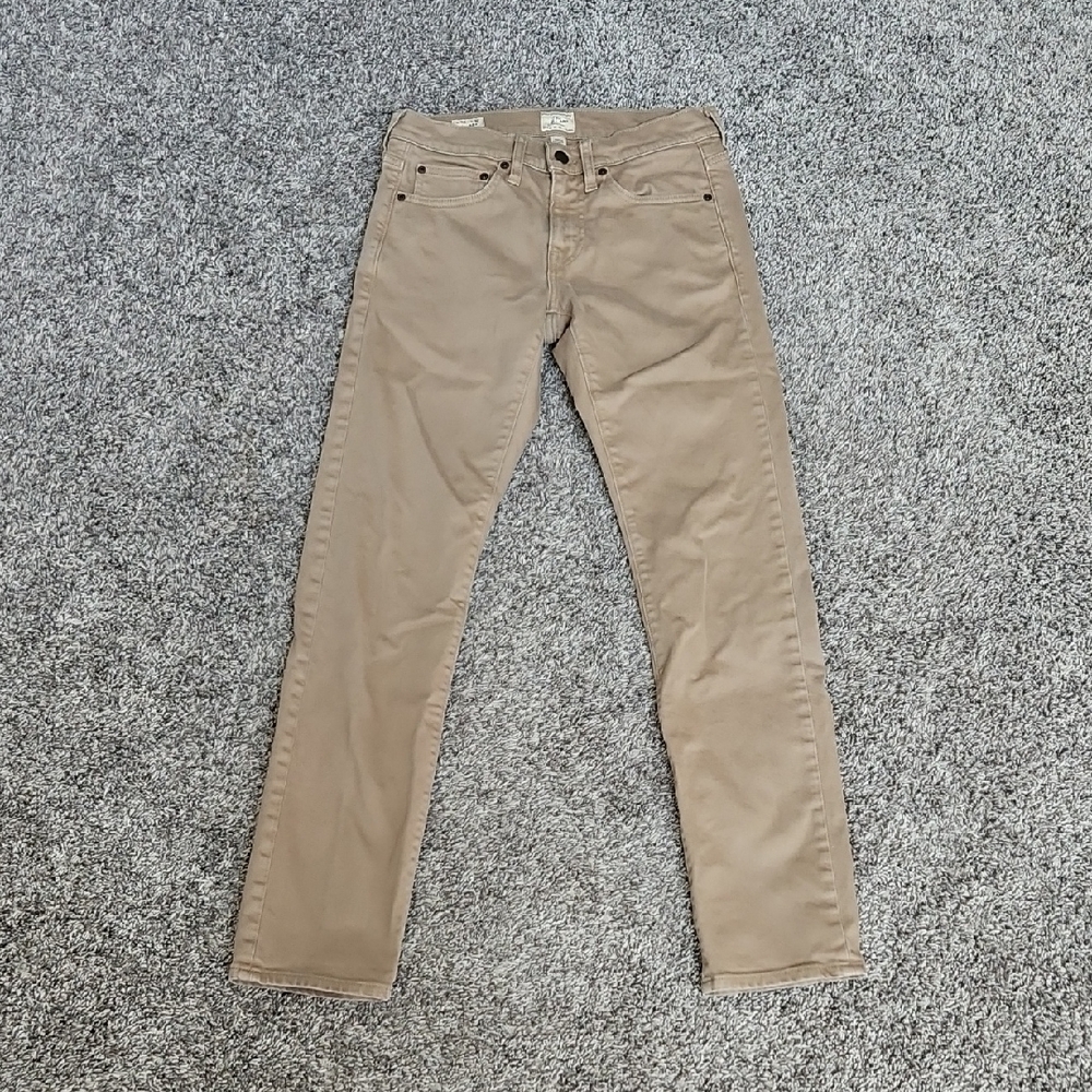 J. Crew Men's Slim Fit Tan Jeans